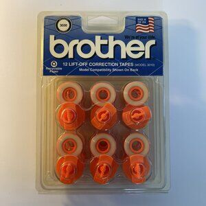 Brother Model 3010 Lift-Off Correction Tapes 12 Count Daisy Wheel Typewriters